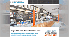 Desktop Screenshot of easternsuburbslocksmiths.com.au