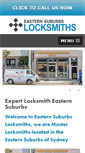 Mobile Screenshot of easternsuburbslocksmiths.com.au